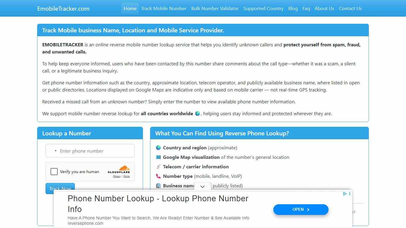 Mobile Number Tracker Find Owner Name and Location on Google Map.